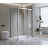 Adjustable 1300x1010mm Single Door Corner Sliding Glass Shower Screen in Chrome