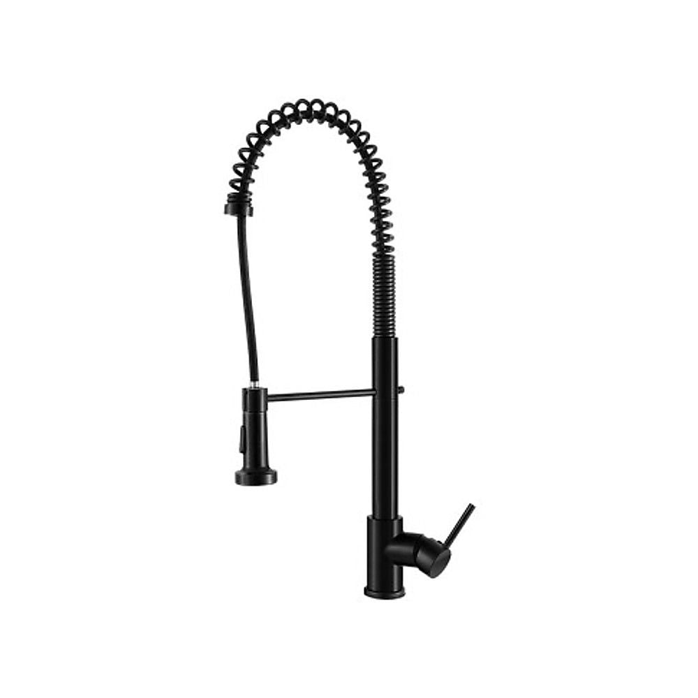 Basin Mixer Pull-Out Kitchen Tap Faucet, Matte Black Kit