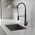 Basin Mixer Pull-Out Kitchen Tap Faucet, Matte Black Kit
