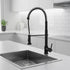 Basin Mixer Pull-Out Kitchen Tap Faucet, Matte Black Kit