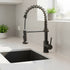Flexible Pull-Out Kitchen Mixer Tap with Spray Function, Black