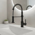 Flexible Pull-Out Kitchen Mixer Tap with Spray Function, Black