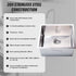 510x450mm Handmade 1.5mm 16 Gauge Stainless Steel Kitchen Laundry Sink with Waste