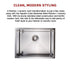 600x450mm Handmade 1.5mm 16 Gauge Stainless Steel Kitchen Laundry Sink with Waste