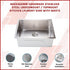 600x450mm Handmade 1.5mm 16 Gauge Stainless Steel Kitchen Laundry Sink with Waste