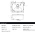 600x450mm Handmade 1.5mm 16 Gauge Stainless Steel Kitchen Laundry Sink with Waste