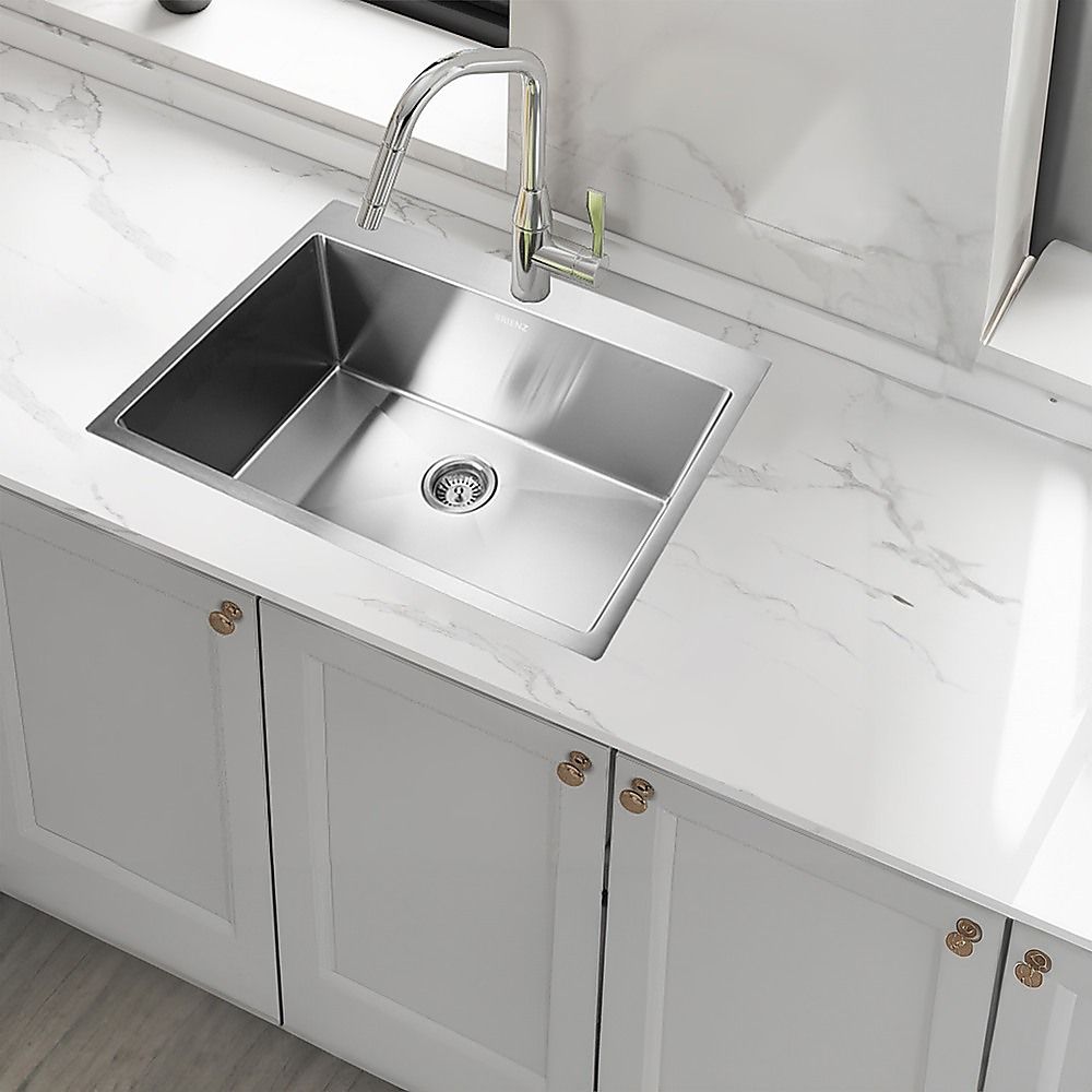 700x500mm Handmade 1.5mm 16 Gauge Stainless Steel Kitchen Laundry Sink with Waste