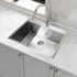 700x500mm Handmade 1.5mm 16 Gauge Stainless Steel Kitchen Laundry Sink with Waste