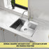 700x500mm Handmade 1.5mm 16 Gauge Stainless Steel Kitchen Laundry Sink with Waste