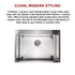700x500mm Handmade 1.5mm 16 Gauge Stainless Steel Kitchen Laundry Sink with Waste