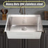 700x500mm Handmade 1.5mm 16 Gauge Stainless Steel Kitchen Laundry Sink with Waste