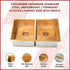 775x450mm Handmade 1.5mm 16 Gauge Gold Finish Stainless Steel Kitchen Laundry Sink with Waste