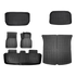 6 piece Tesla Model Y Floor Mats for Front and Rear Trunk Front Passenger and Driver Side