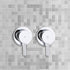 Bathroom Shower Bath Hot and Cold Mixer WATERMARK Certified in Chrome