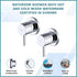 Bathroom Shower Bath Hot and Cold Mixer WATERMARK Certified in Chrome