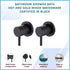 Bathroom Shower Bath Hot and Cold Mixer WATERMARK Certified in Black
