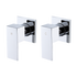 Bathroom Shower Bath Hot and Cold Square Mixer WATERMARK Certified in Chrome