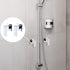Bathroom Shower Bath Hot and Cold Square Mixer WATERMARK Certified in Chrome