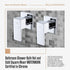 Bathroom Shower Bath Hot and Cold Square Mixer WATERMARK Certified in Chrome