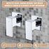 Bathroom Shower Bath Hot and Cold Square Mixer WATERMARK Certified in Chrome