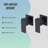Bathroom Shower Bath Hot and Cold Square Mixer WATERMARK Certified in Black