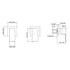 Bathroom Shower Bath Hot and Cold Square Mixer WATERMARK Certified in Black
