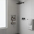 Bathroom Shower Bath Hot and Cold Square Mixer WATERMARK Certified in Black