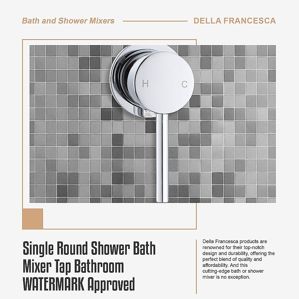 Single Round Shower Bath Mixer Tap Bathroom WATERMARK Approved