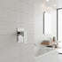 Single Square Shower Bath Mixer Tap Bathroom WATERMARK Approved in Chrome