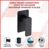 Single Square Shower Bath Mixer Tap Bathroom WATERMARK Approved in Black