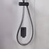 Single Square Shower Bath Mixer Tap Bathroom WATERMARK Approved in Black