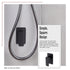 Single Square Shower Bath Mixer Tap Bathroom WATERMARK Approved in Black