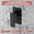 Single Square Shower Bath Mixer Tap Bathroom WATERMARK Approved in Black