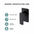 Single Square Shower Bath Mixer Tap Bathroom WATERMARK Approved in Black