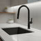 Black Pull Out Kitchen Mixer Tap Stainless Steel Sink Faucet WELS Certified