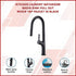 Black Pull Out Kitchen Mixer Tap Stainless Steel Sink Faucet WELS Certified