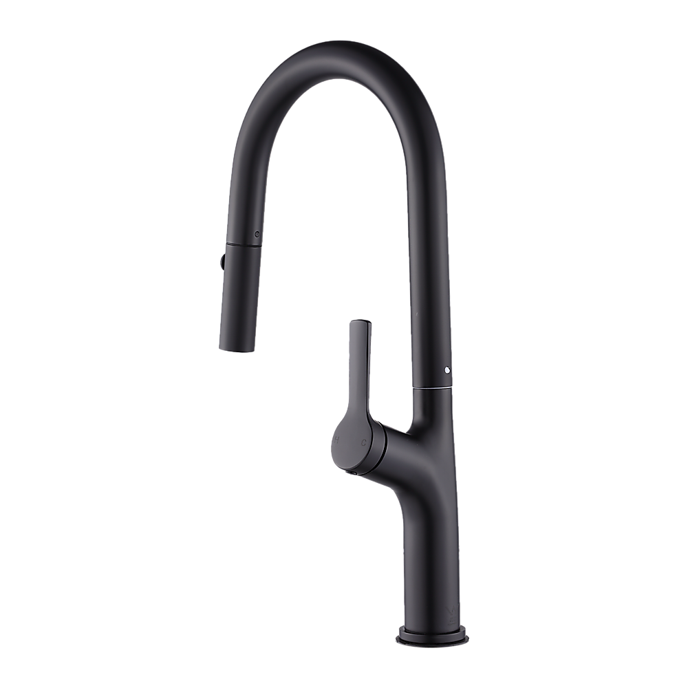 Black Pull Out Kitchen Mixer Tap Stainless Steel Sink Faucet WELS Certified