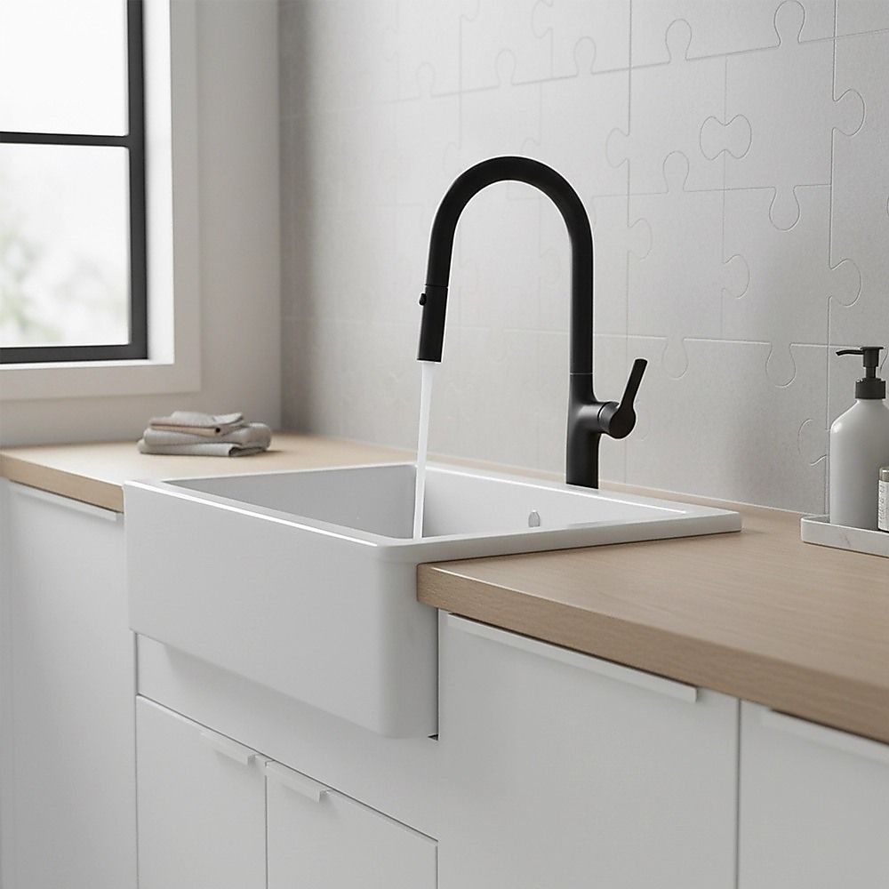 Black Pull Out Kitchen Mixer Tap Stainless Steel Sink Faucet WELS Certified
