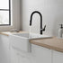 Black Pull Out Kitchen Mixer Tap Stainless Steel Sink Faucet WELS Certified