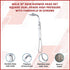 WELS 10" Rain Shower Head Set Square Dual Heads High Pressure with Handheld in Chrome
