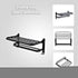 Towel Rack Folding Holder with Hook Accessories Wall Hanger Aluminium Bar Shelf