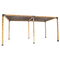 Roof Pergola Gazebo Shed Matte Black Steel Brackets and Black Screen DIY Kits
