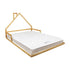 Pine Wood Floor Bed House Frame for Kids and Toddlers