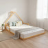 Pine Wood Floor Bed House Frame for Kids and Toddlers