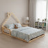Pine Wood Floor Bed House Frame for Kids and Toddlers