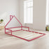 Pine Wood House Bed Frame with Rounded Corners for Kids, Double Size