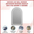 Arched LED Wall Mirror Bathroom Mirrors Makeup Anti-fog 600mm x 1000mm