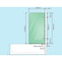70cm Frameless Glass Bath Screen with Wall U-Bracket - Gold