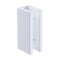 70cm Frameless Glass Bath Screen with Brackets - White