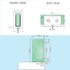 70cm Frameless Glass Bath Screen with Brackets - White